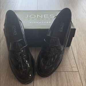 Jones New York Glossy Black Men's Loafers